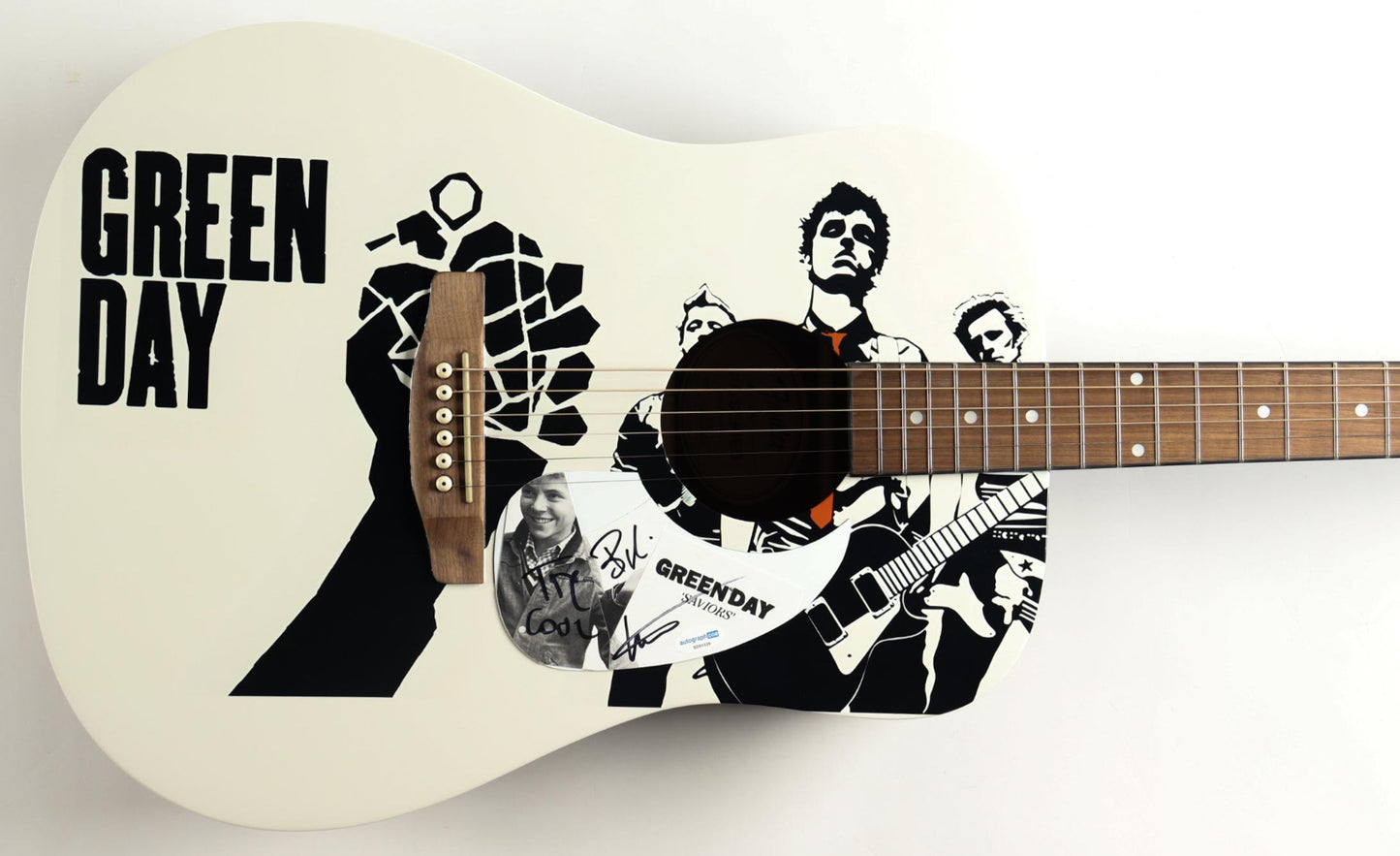 Green Day Signed Acoustic Guitar – JSA Authenticated