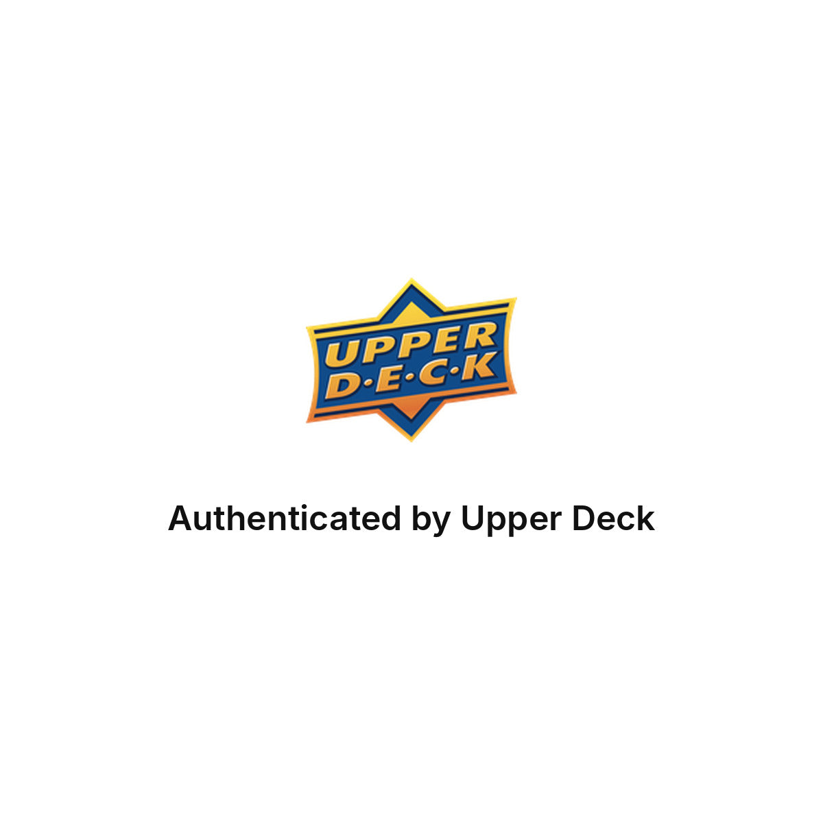 Authenticated by Upper Deck