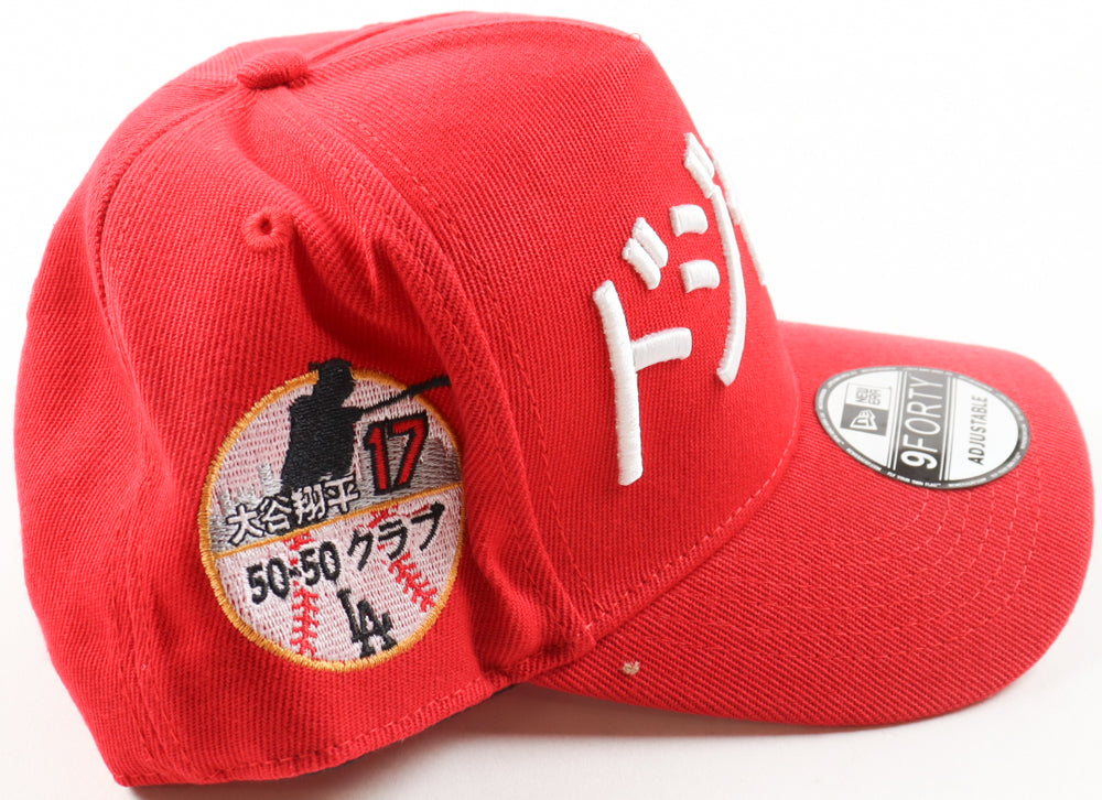 Shohei Ohtani 50/50 Club Dodgers Katakana Hat – New Era 9FORTY Adjustable