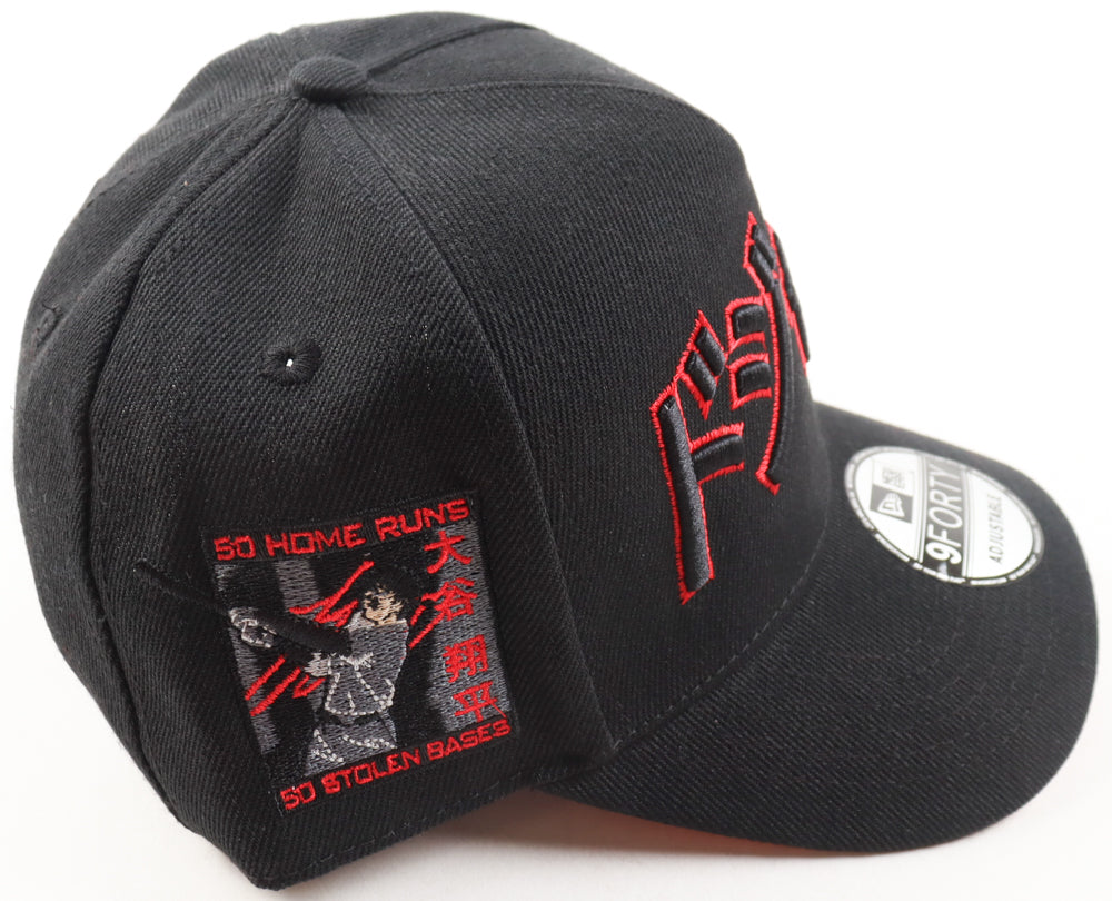 Shohei Ohtani 50/50 Club Dodgers Katakana Hat – New Era 9FORTY Adjustable (Black Edition)