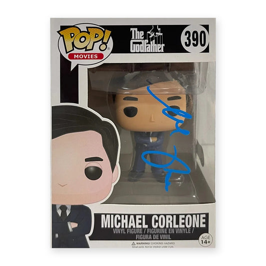 Al Pacino signed Funko Pop! Movies #390 Michael Corleone, The Godfather, signed on the box window