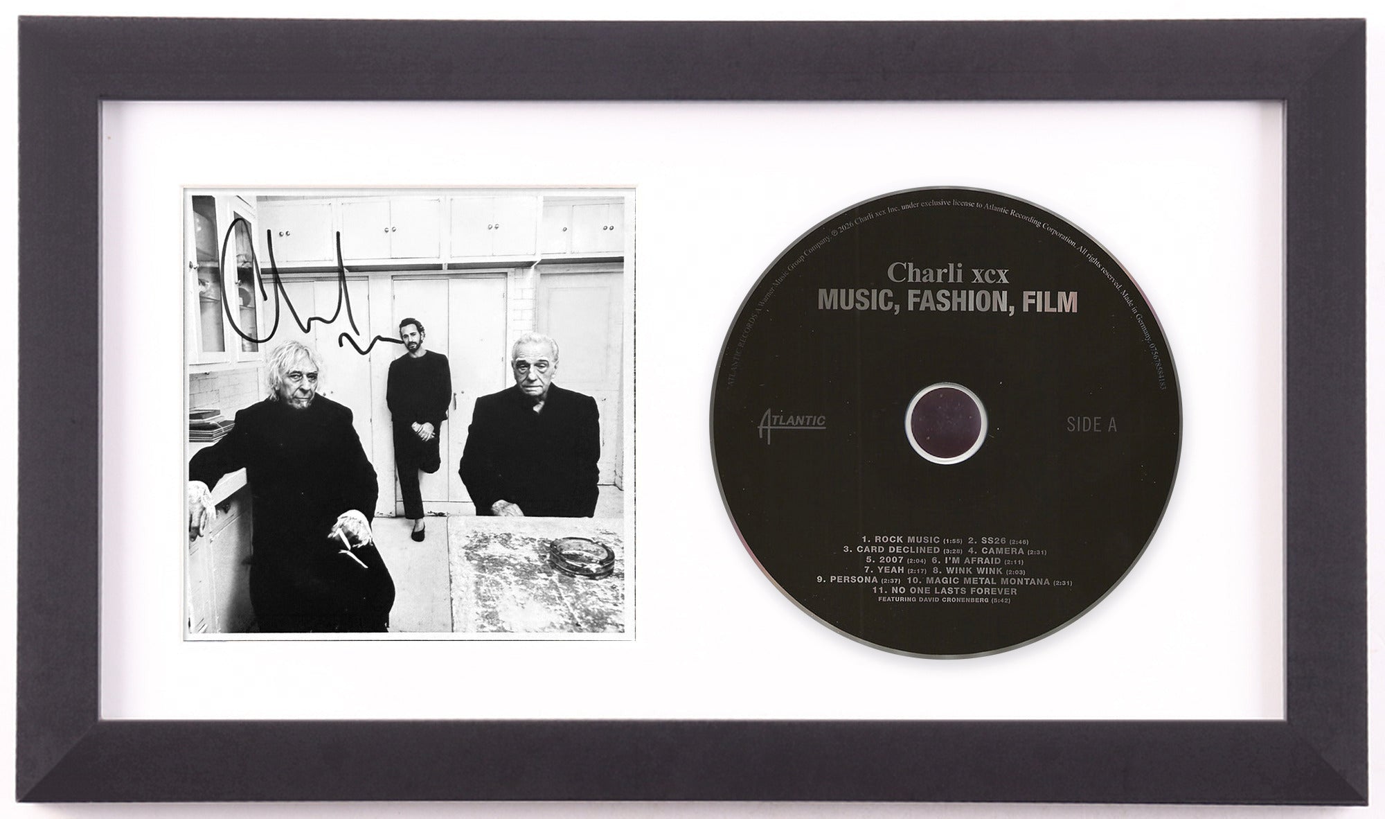 Charli XCX Signed Music, Fashion, Film Framed CD, ACOA – Custom
