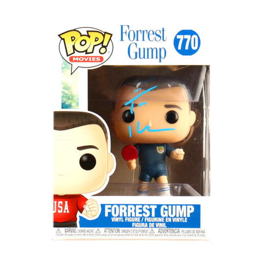 Tom Hanks signed Funko Pop! Movies #770 Forrest Gump, signed on the box window